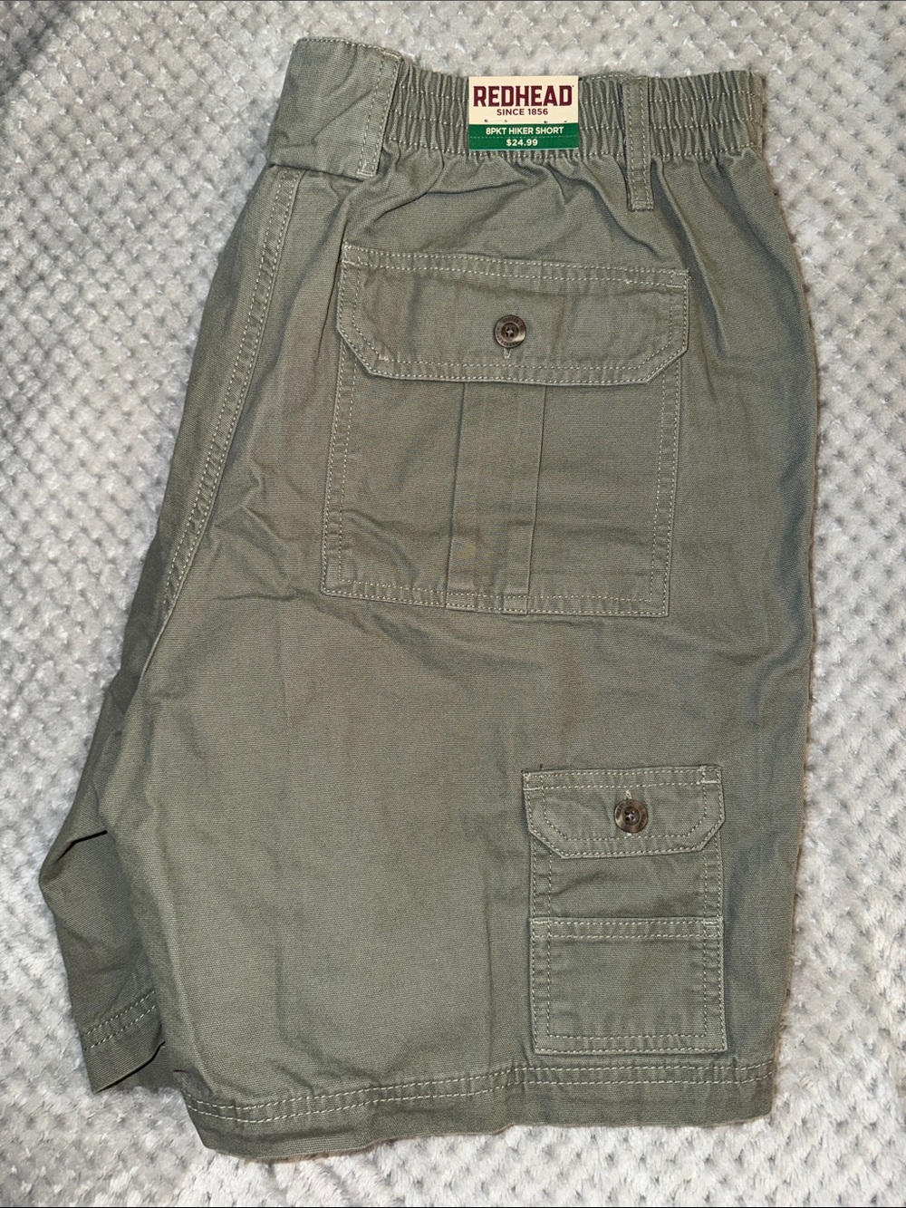 RedHead Men's Olive Cargo Shorts NWT